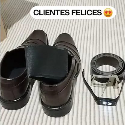 [¡COMPRÁ 1 Y LLEVATE 3 DE REGALO!] Zapatos de Cuero Premium + Cinturón + Billetera + Reloj Digital