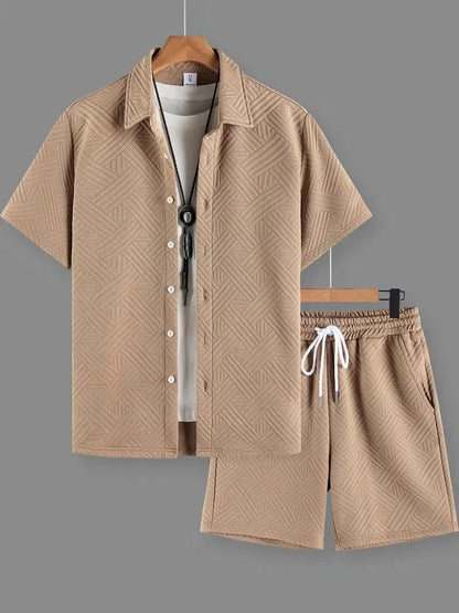 [BUY 1 GET 1 FREE] Lisbon Premium Shirt & Shorts Set